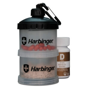 מיכל אחסון לאבקת חלבון Harbinger Protein Case